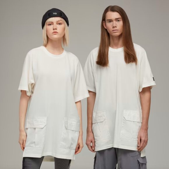 Y-3 Crepe Jersey Short Sleeve Pocket Tee Unisex XS Oversize - Picture 15 of 16